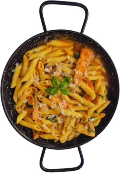 Nudeln mit Lachs