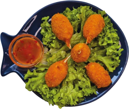 Teigtaschen Shrimps
